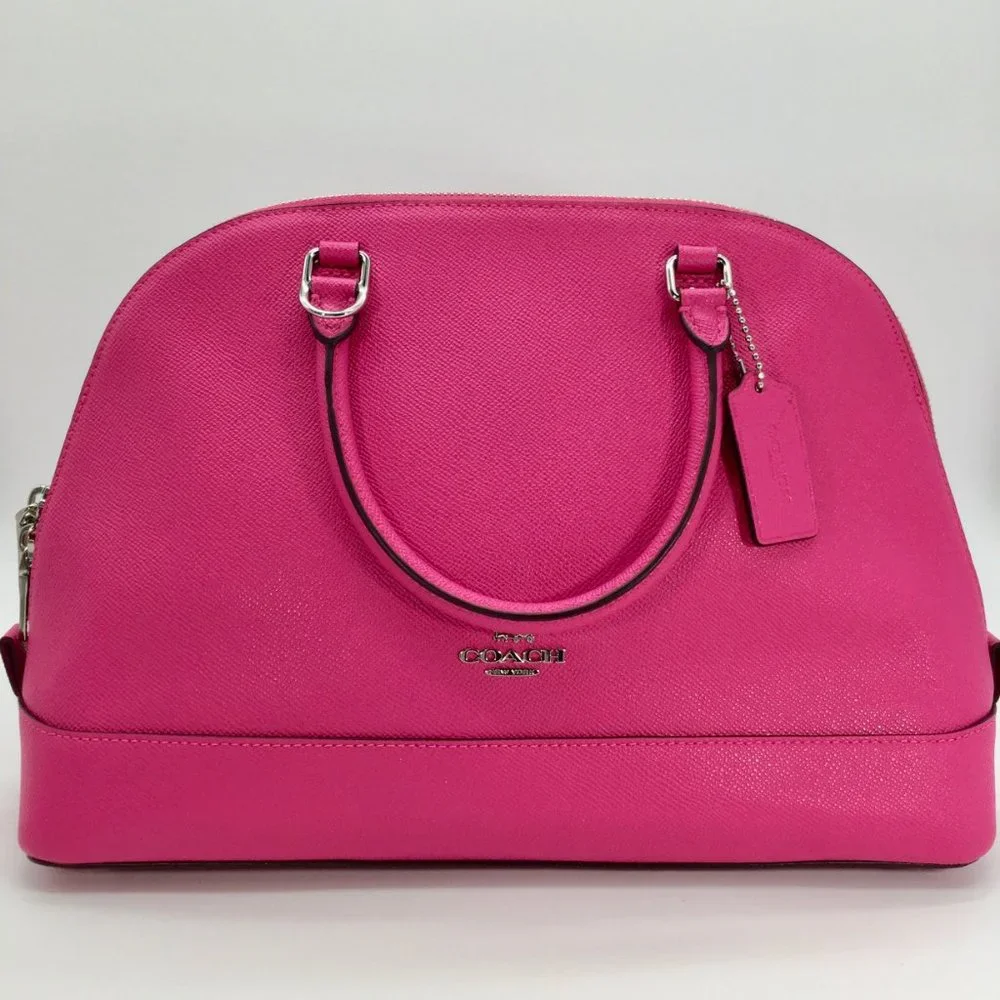 NWOT Coach Hot Pink Sierra Dome Satchel/Crossbody/Purse/Handbag_4